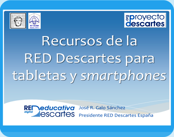 Recursos de la RED Descartes para tabletas y smartphones