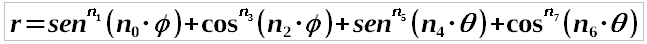 ecuación polar armónicos esféricos