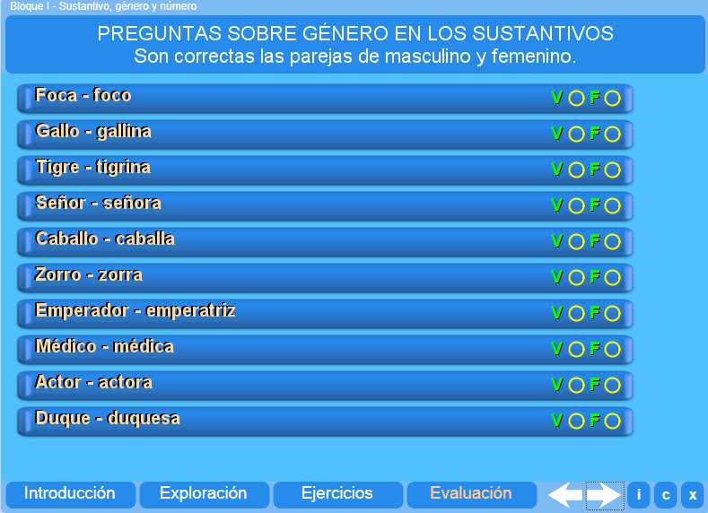 Evaluación