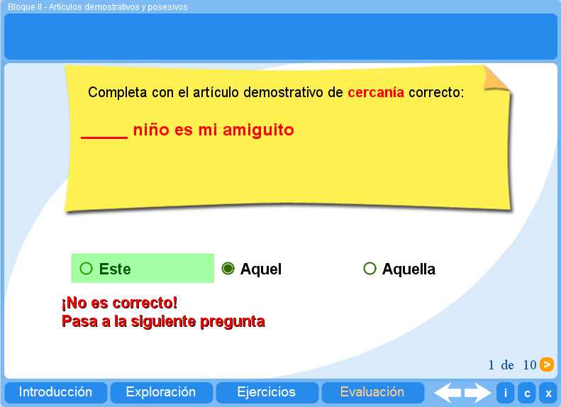 Evaluación