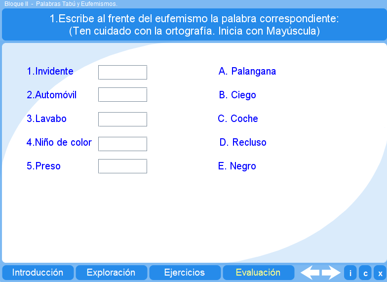 Evaluación