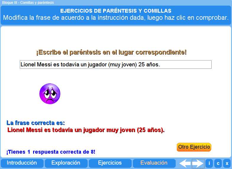 Evaluación