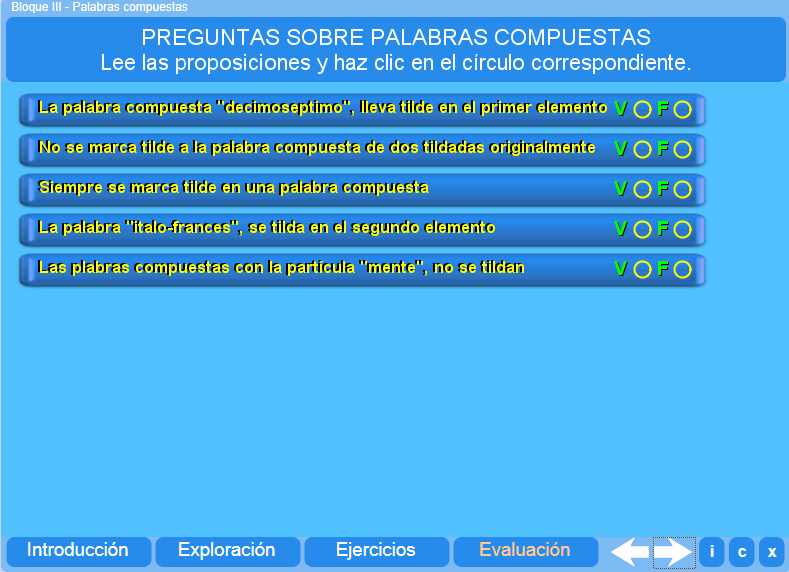 Evaluación