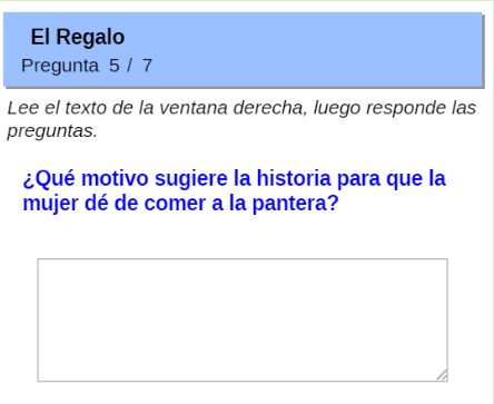 Pregunta quinta