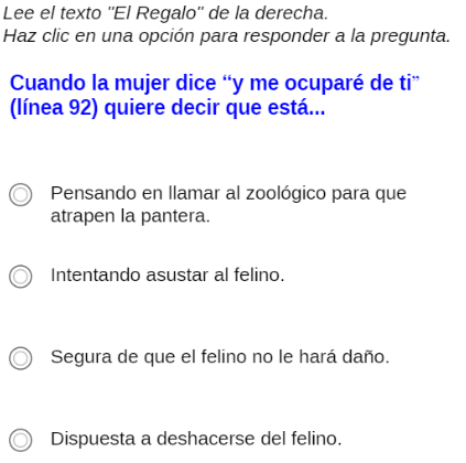 Pregunta sexta
