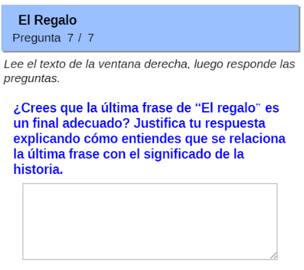 Pregunta séptima