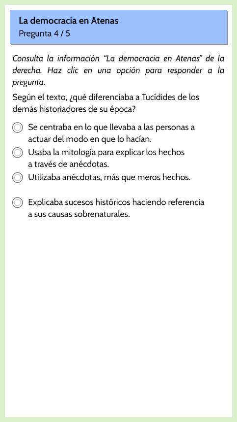 Cuarta pregunta