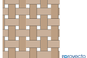 Mosaico con rectángulos y cuadrados