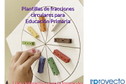 Plantillas de fracciones circulares para Educación Primaria