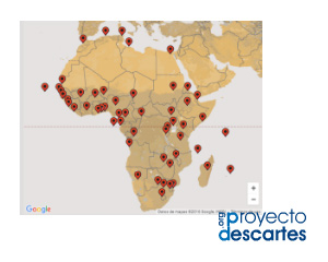 Geolocaliza las capitales de los países de África
