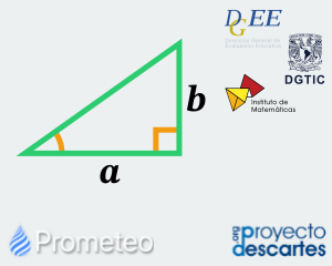 Solución de triángulos rectángulos conociendo un ángulo y un lado
