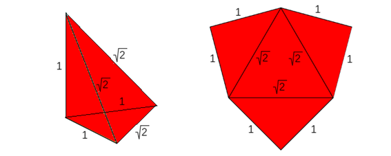 Pirámide triangular tipo Y