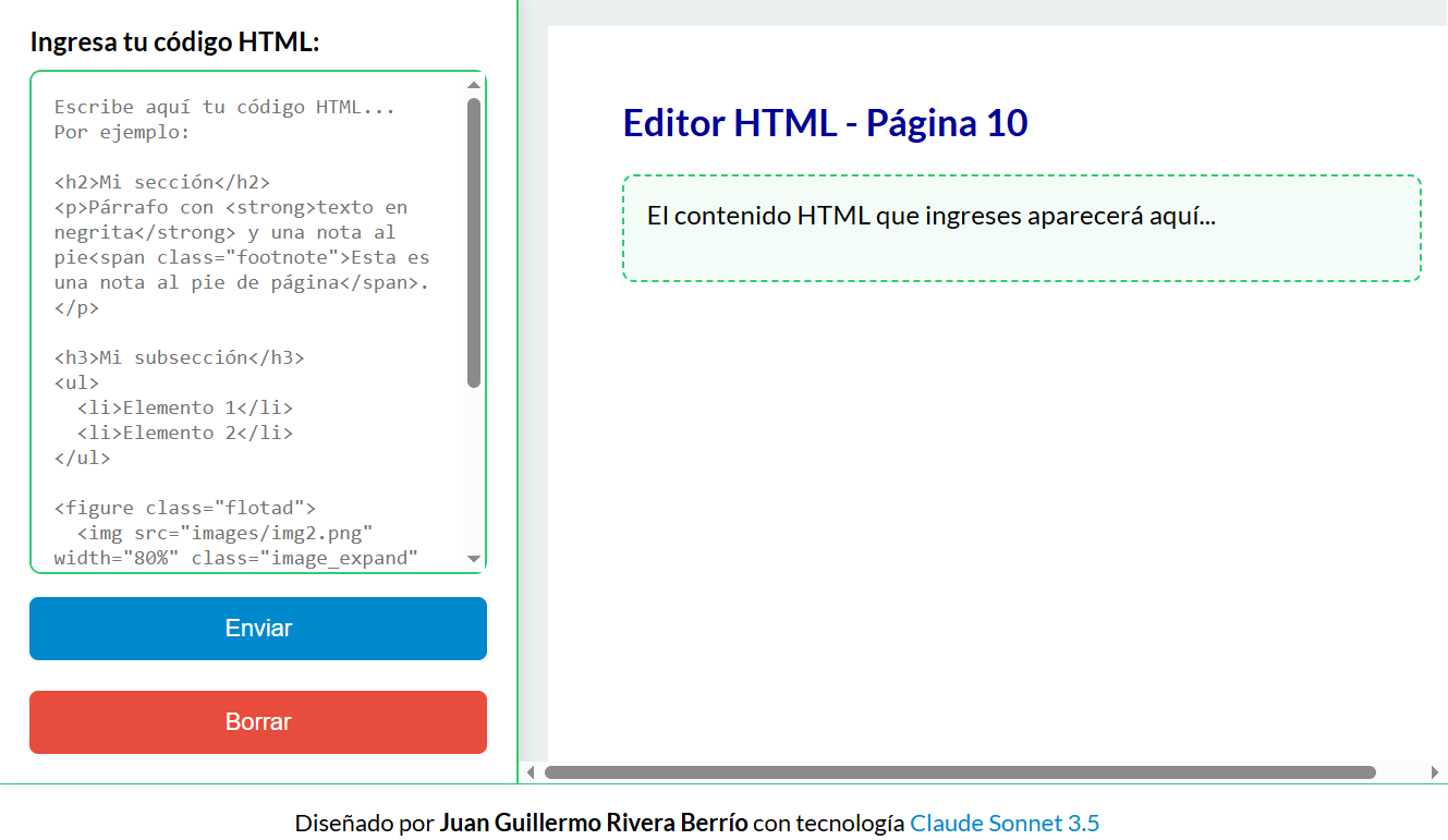 Editor de páginas Editor de páginas
