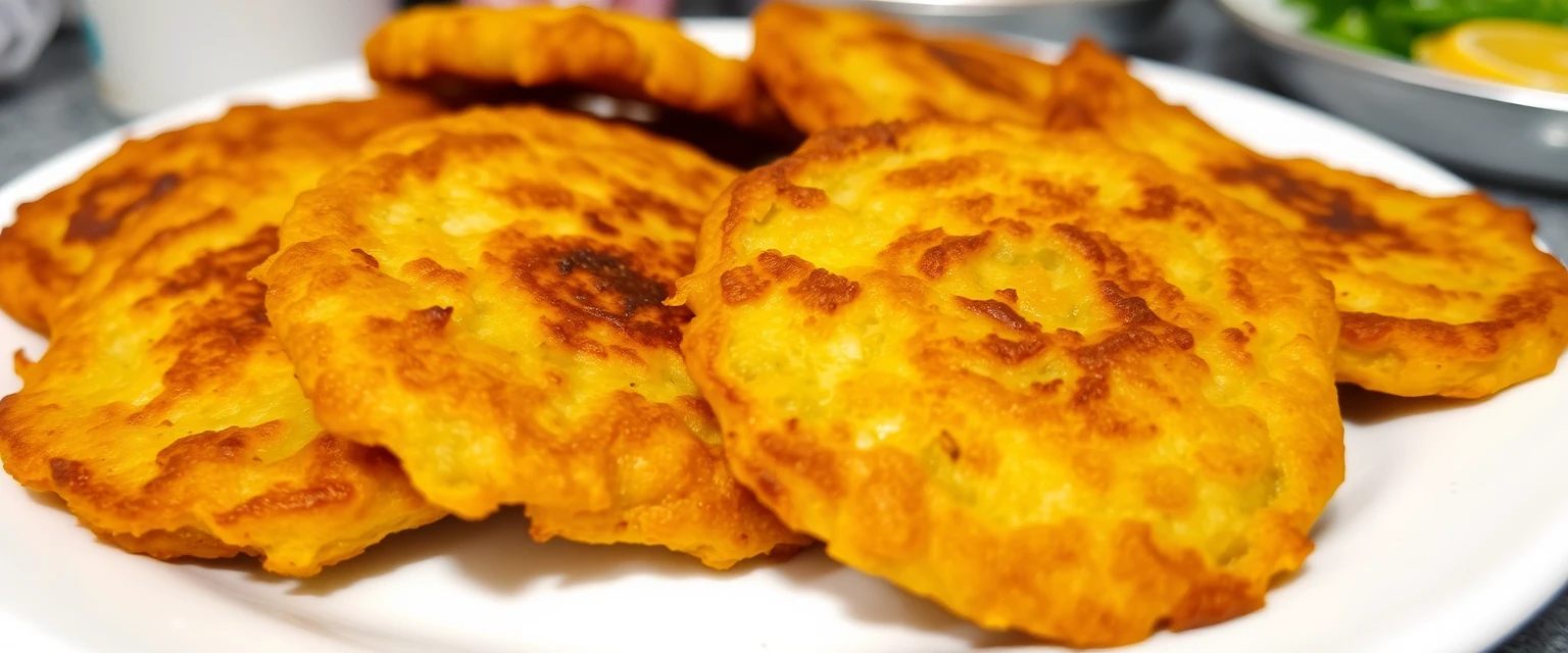 Patacones: plátano verde frito y aplastado