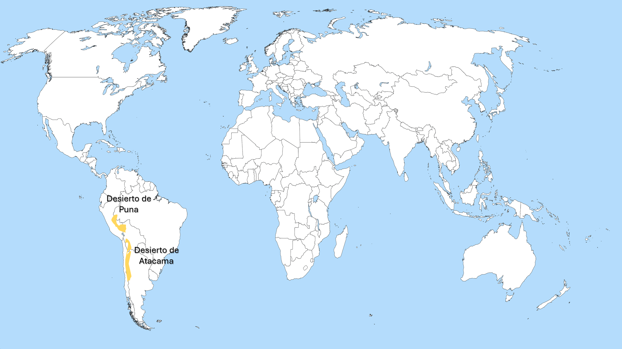 UbicaciÃ³n geogrÃ¡fica de los desierto rocosos
