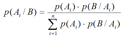 Fórmula teorema de Bayes