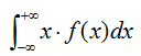 Cálculo de la esperanza matemática en variable continua