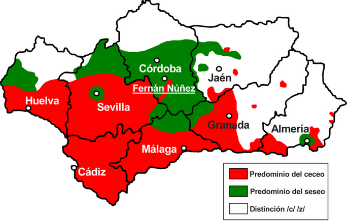 Pronunciación en Andalucia