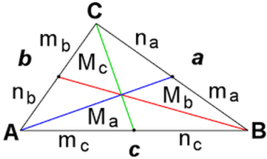 Mediana de un  triángulo