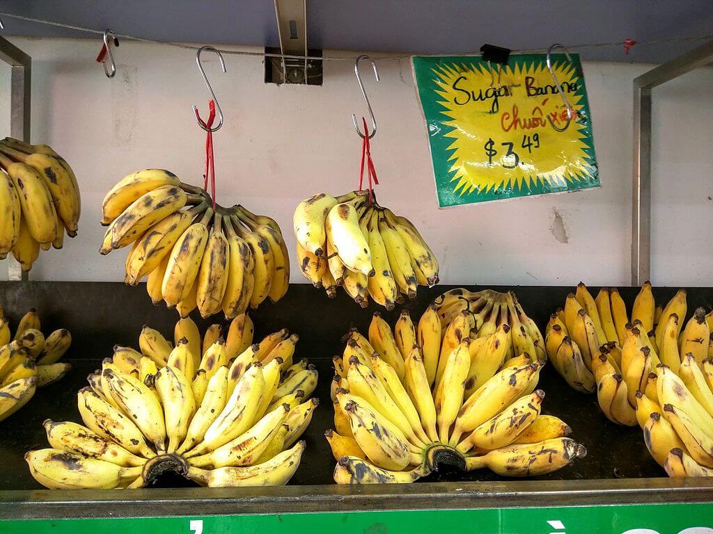 Plátanos de azúcar. 