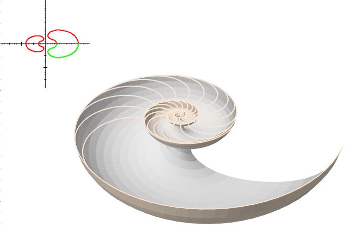 Sección Nautilus 3D