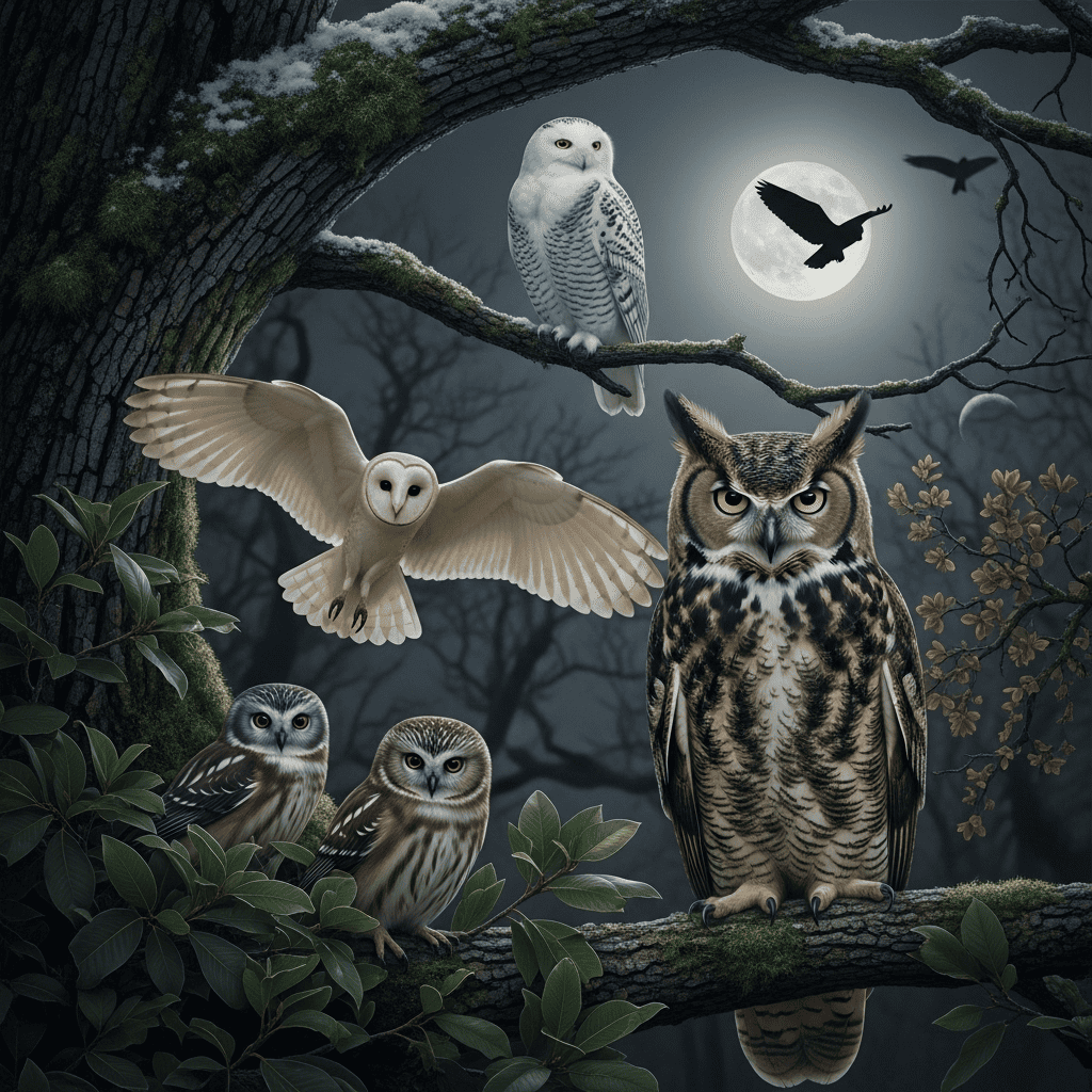 Rapaces nocturnas, buhos y lechuzas