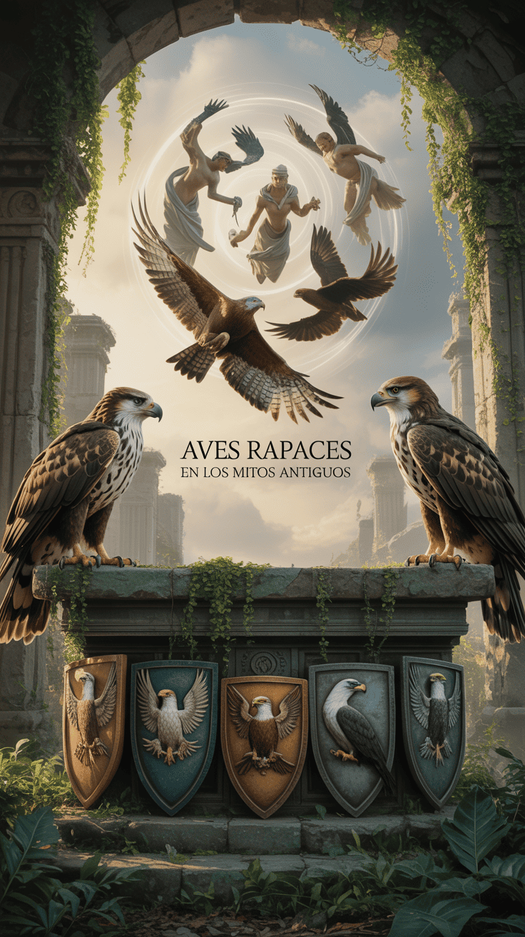Aves rapaces en mitologías antiguas
