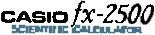 Casio fx-2500 Scientific Calculator Logo