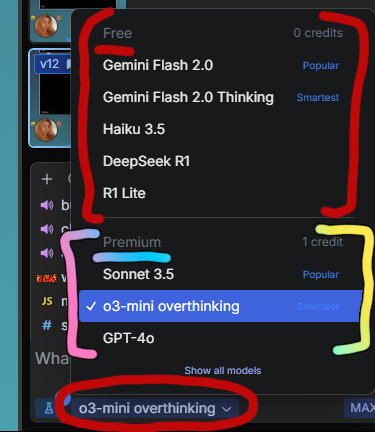 Menú de Selección de Modelo de IA