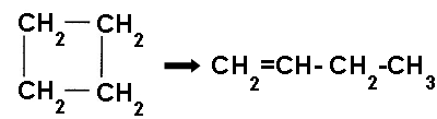 Isomerización del ciclobutano
