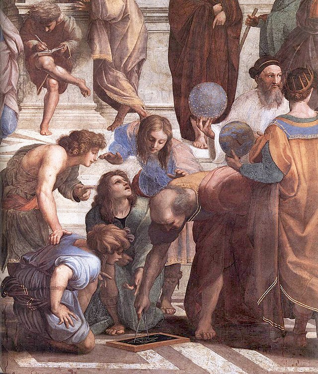 Rafael: La Escuela de Atenas - Euclides