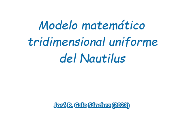 Modelo matemático teórico 3D del Nautilus