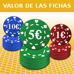 VALOR DE LAS FICHAS