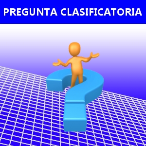 PREGUNTA CLASIFICATORIA