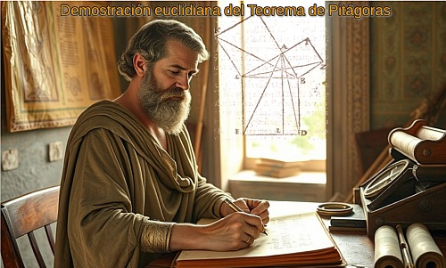 Demostración euclidiana del teorema de Pitágoras