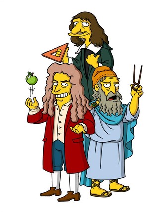Descartes, Newton, Arquímedes